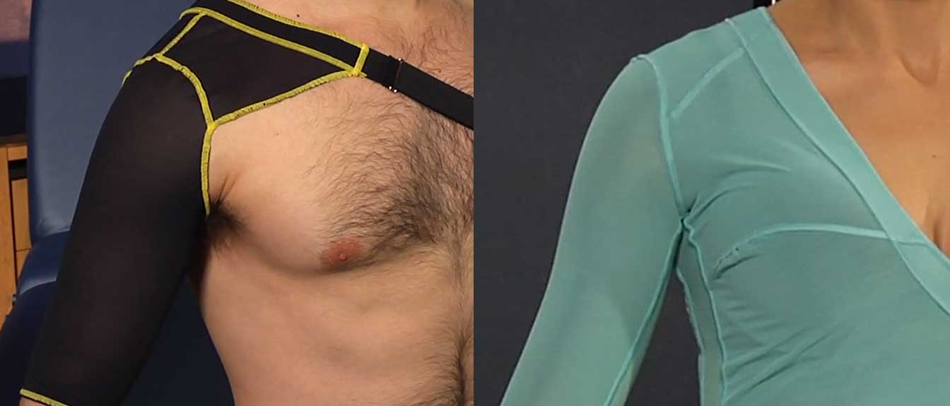 Shoulder and Arm Compression Sleeve, shoulder Custom Made Burn Compression Garments